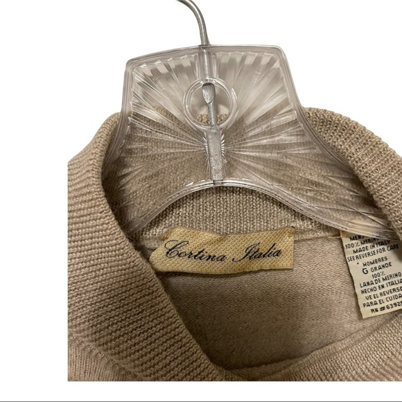 Cortina Italy Women 100% Wool Sweater Size L - Picture 4 of 4